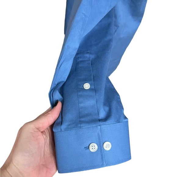 Michael Kors Slate Blue Button Down Long Sleeve Shirt Sz L NWT - Picture 7 of 16